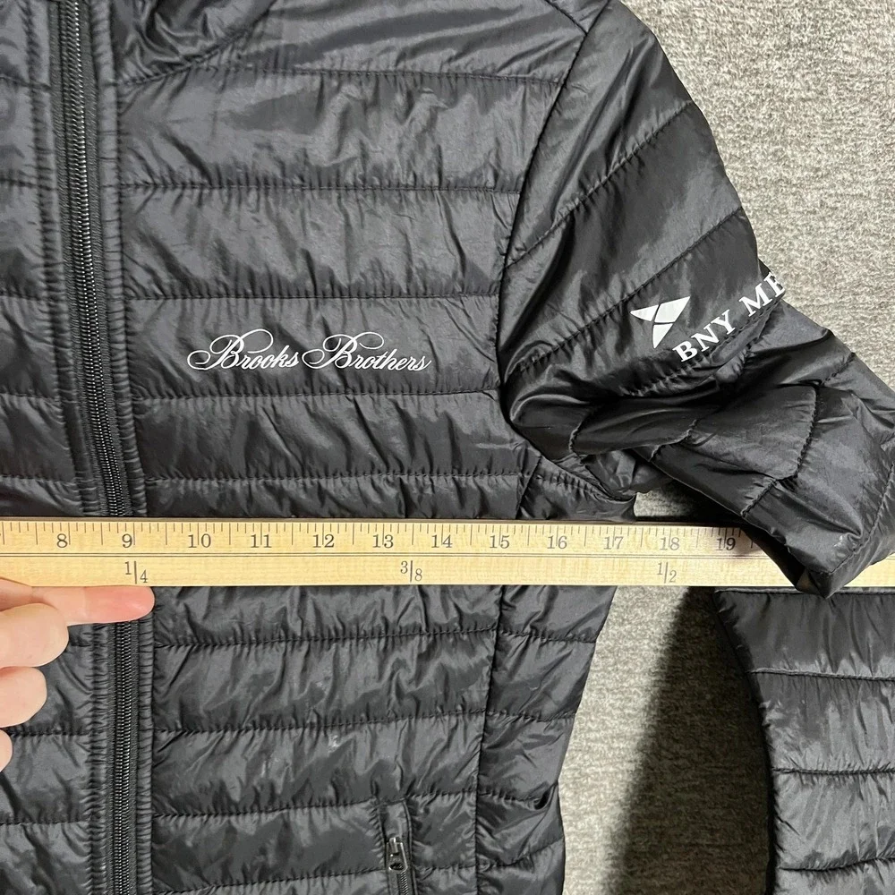 Brooks Brothers Jacket XS Black Puffer Head Of The Charles‎ Red Fleece